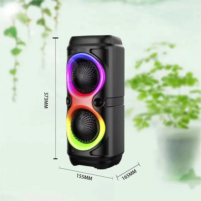 High Power Home Karaoke Partybox Wireless Bluetooth Speakers Portable Super Bass Subwoofer Music Sound Column RGB Lights FM/TWS