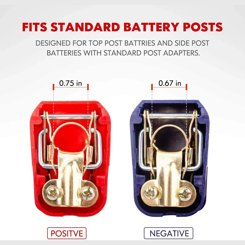 Battery Quick Release Connectors Battery Quick Disconnect Terminals Battery Terminal Clamp for Car / Boat / Motorhome