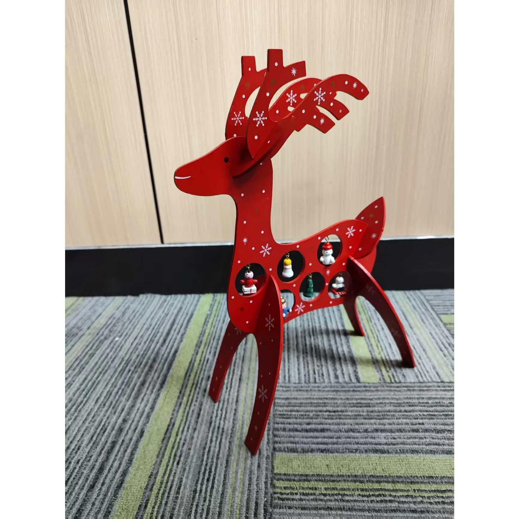 

Рождественские украшения, рождественский реквизит, настольные украшения, деревянный рождественский олень