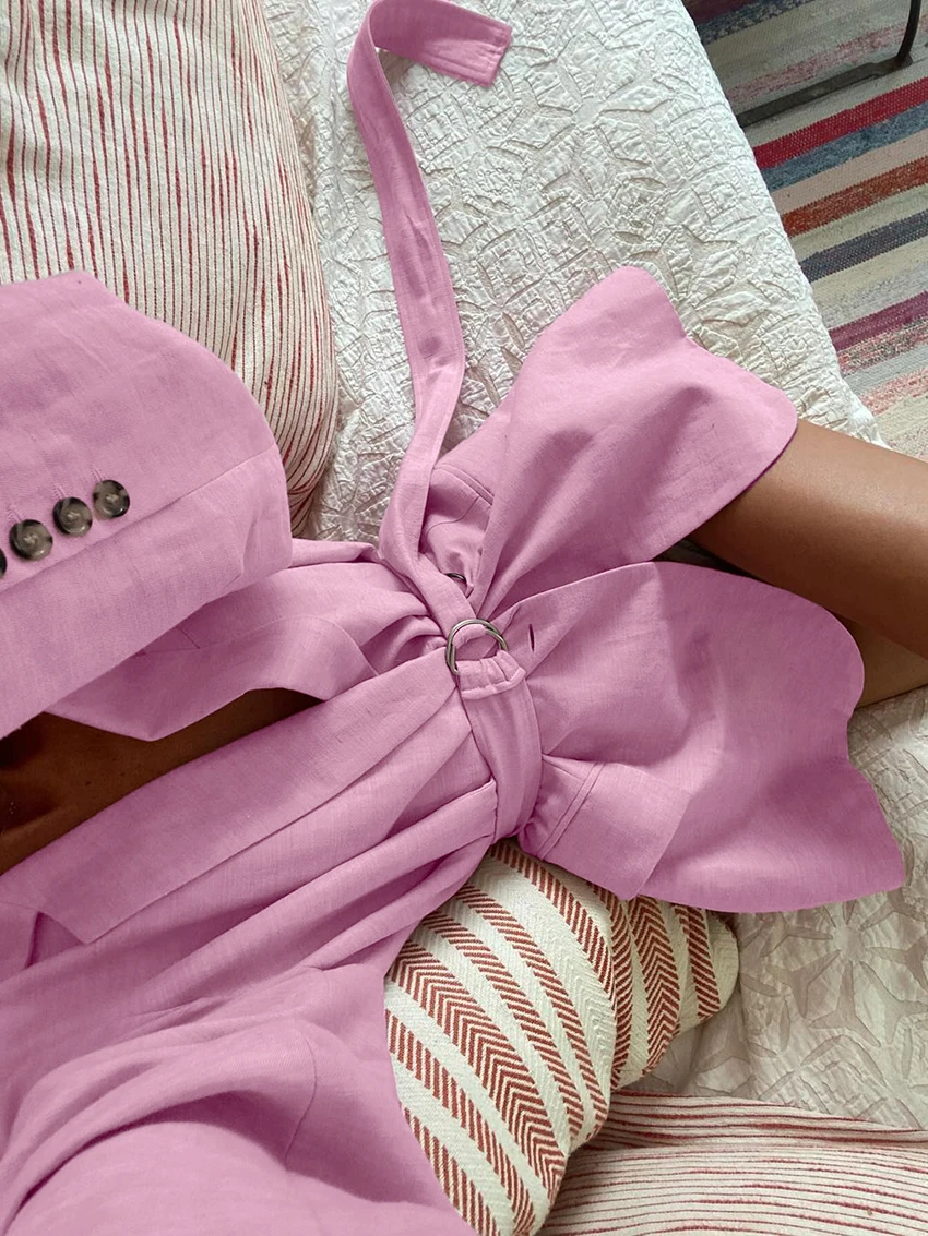 Marthaqiqi Fashion Women'S Nightgowns Turn-Down Collar Sleepwear Long Sleeve Nightwear Lace Up Pajamas Mini Dress Ladies Nightie