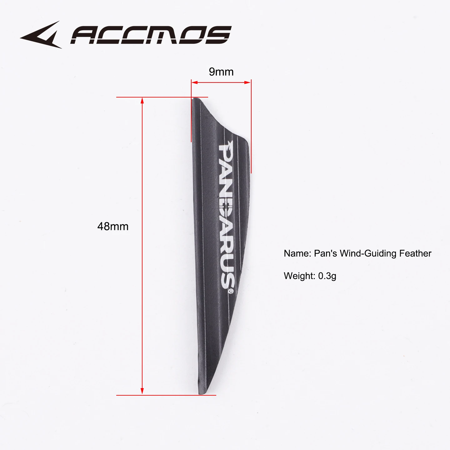 

12/30/50pc Pandarus 1.75 Inch Air Compressed Arrow Feather Shield Type Vanes for Archery Target Shooting Competition Accessories