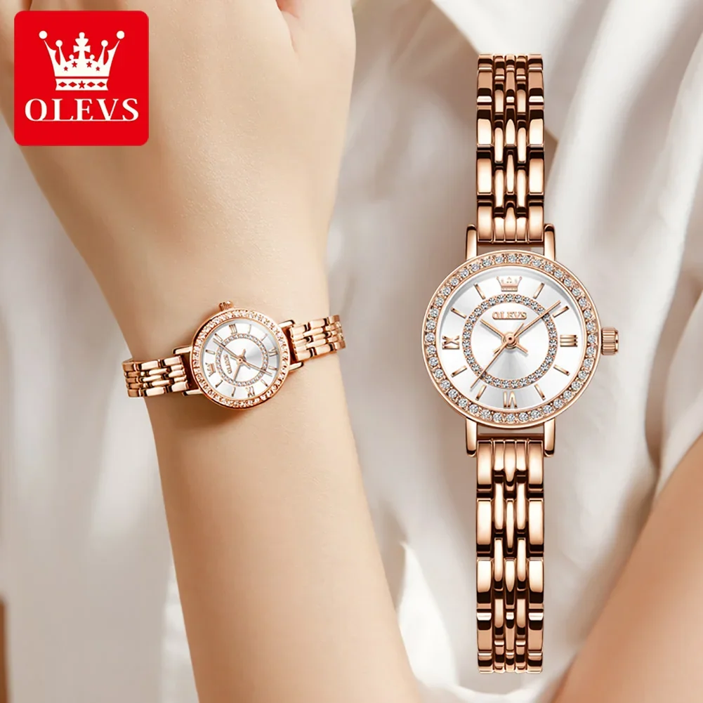 OLEVS 5508 Super-thin Fashion Women Wristwatch, Waterproof Quartz Stainless Steel Strap Watch For Women