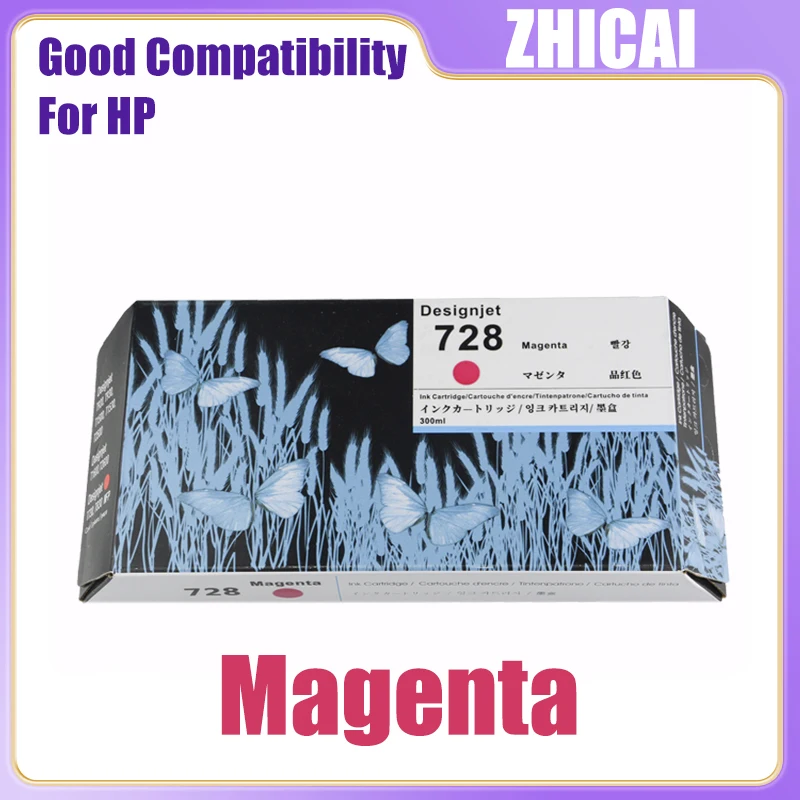 Imagem -05 - Cartucho de Tinta Compatível com Hp728 Cores 300ml para hp 728 Hp728 Adequado para Impressora Jato de Tinta Designjet T730 T830 Novo