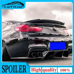 For BMW M6 F12 F13 F06 4 and 2 doors Carbon Fiber rear boot Wing Spoiler Rear Roof Spoiler Wing Trunk Lip Boot Cover Car Styling