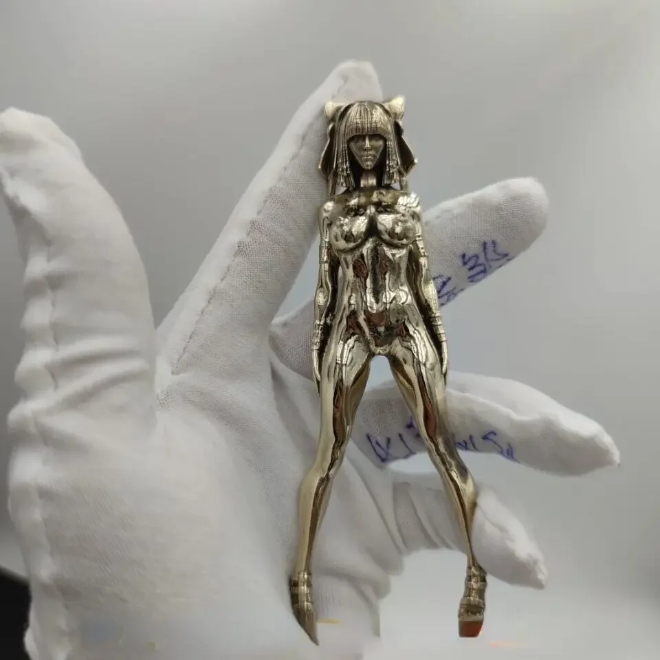 

Латунный боди-арт, пухлая красота, модель Клеопатри, ручка, статуя, 4,3 дюйма