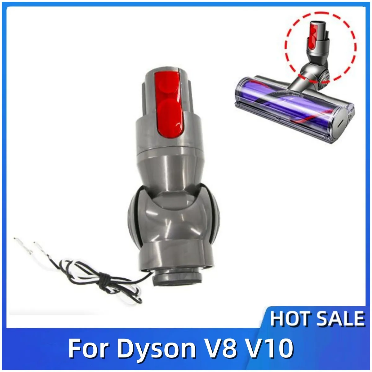 For Dyson V8 V10 Floor Brush Replace Accessories Connector Vacuum Cleaner Direct Drive Head Connection Head