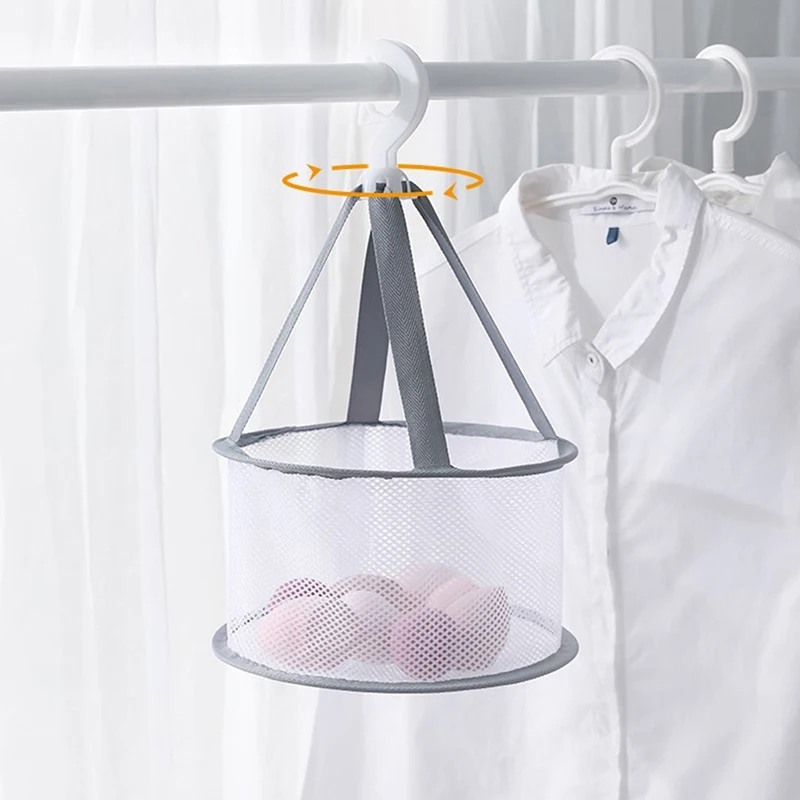 【Drying Rack Hanging Basket Beauty Egg Drying Net Bag Hangable Makeup Brush Storage Rack Storage Organizer】 view 3