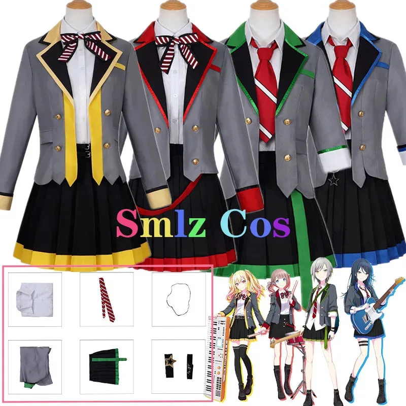 2025 11 Leo/Necesita Tenma Saki Hoshino Ichika Hinomori Shiho Mochizuki Honami Cosplay traje escolar Halloween para mujeres