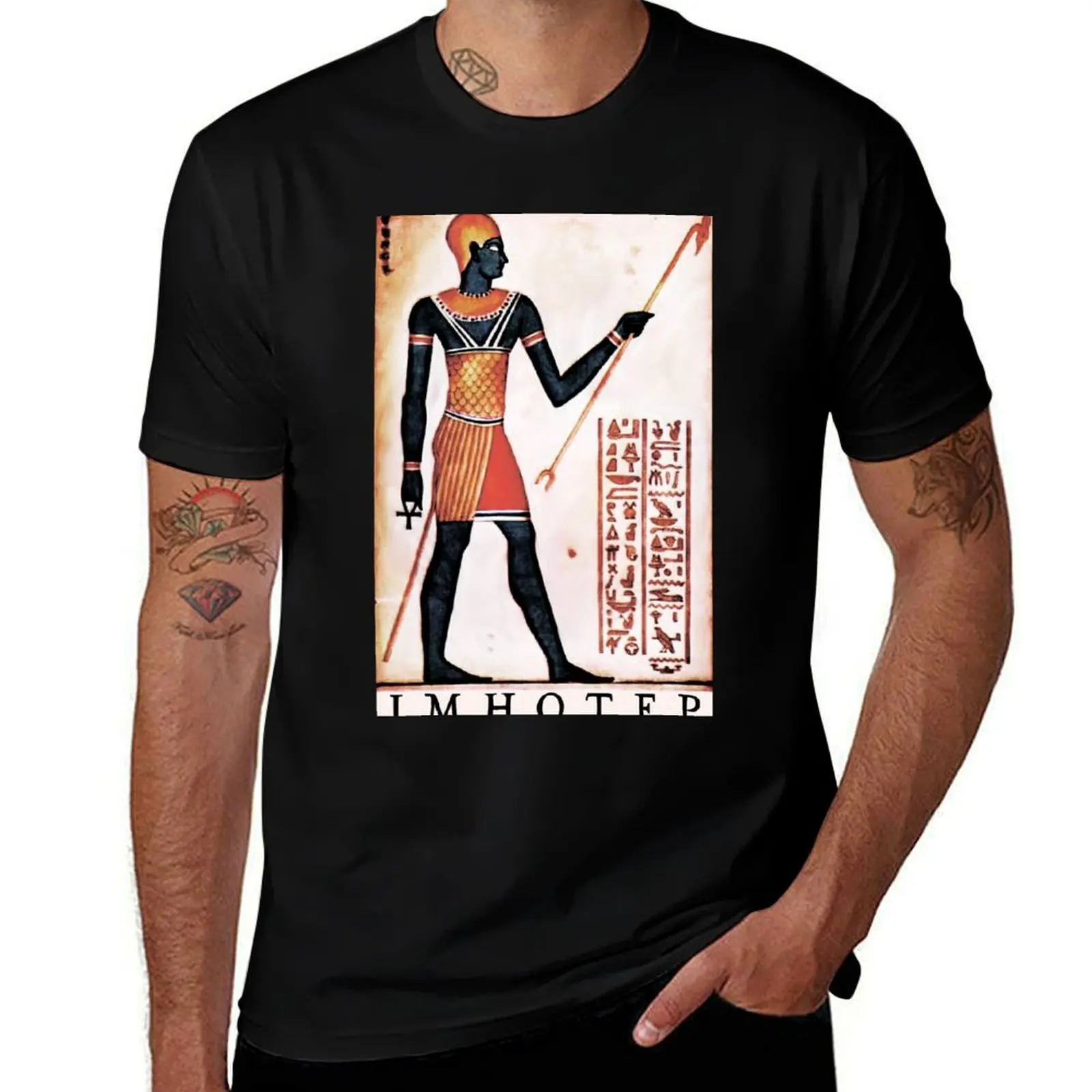 Pharaoh Imhotep T-Shirt oversized graphic tee baggy shirts summer clothes street wear t shirt for men