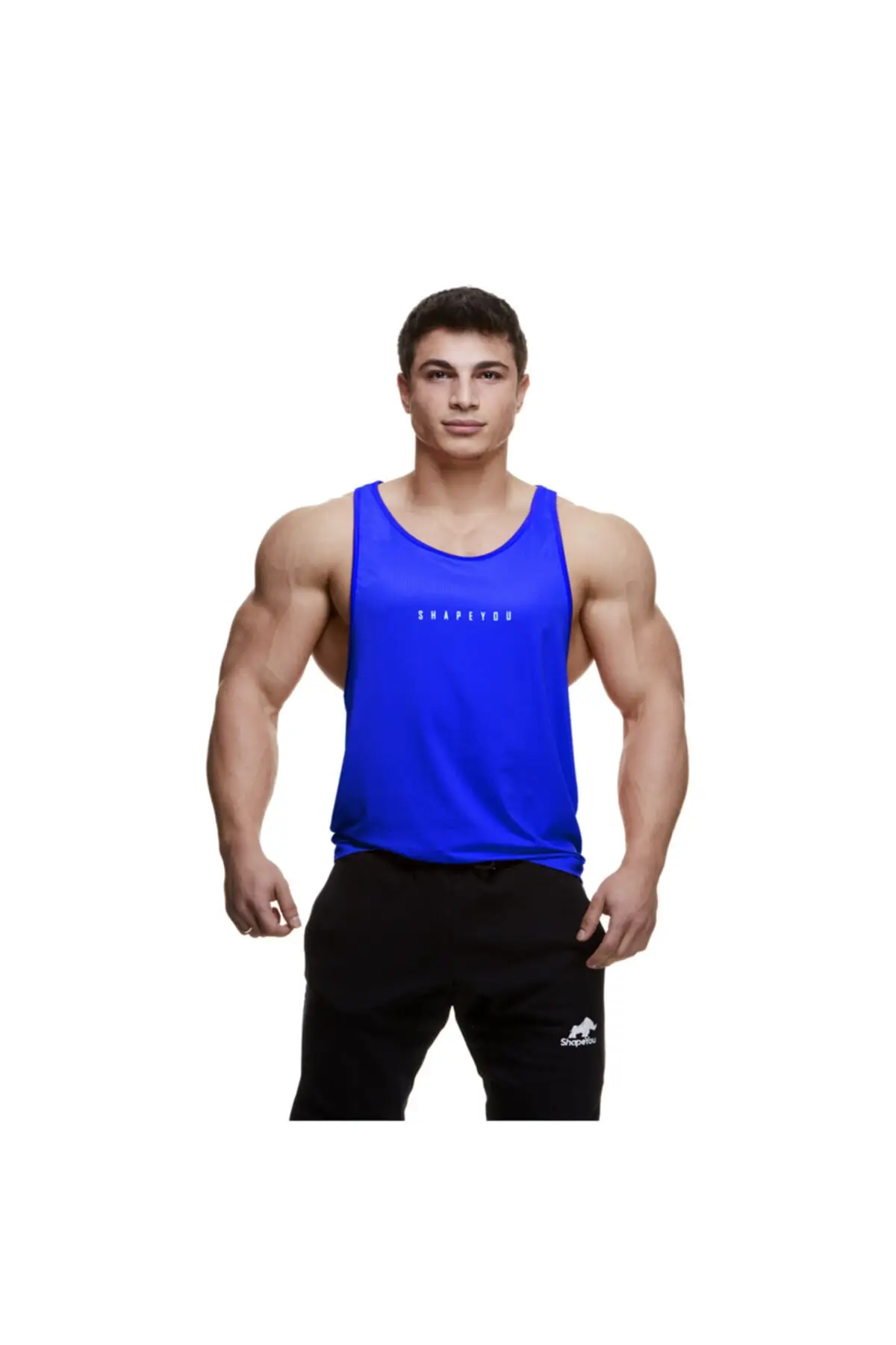 Sleeveless Strap Navy Blue Fitness Training Vest Tank Top vest Sports Gym Training Equipment Comfortable All Seasons T-Shirt