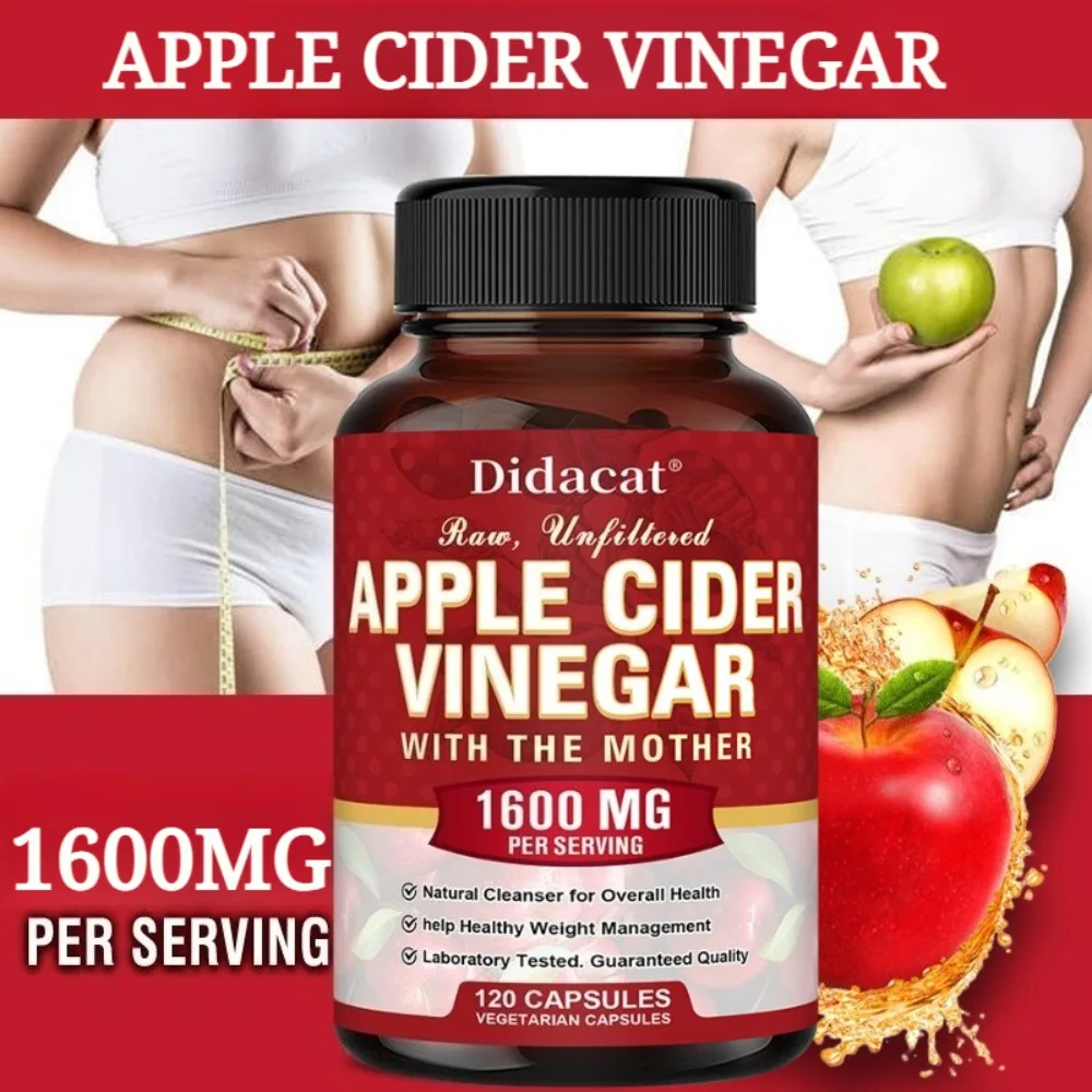 Apple Cider Vinegar - Provides Detoxification, Promotes Digestive Health, Relieve Bloating and Constipation