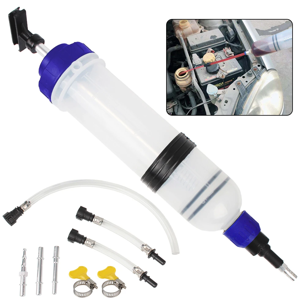 

Car Supplies Brake Liquid Car Oil Fluid Extractor Fuel Transfer Filling Syringe Suction Vacuum Manual 200cc 500cc 1500cc