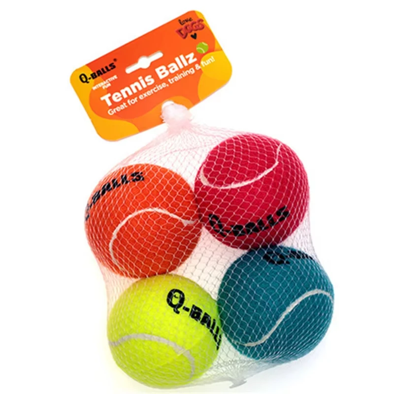 OUZEY 4 stks/set Hond Ballen Speelgoed Dikke Muur Natuurlijke Rubber Piepen Kauwballen Speelgoed Voor Huisdieren Honden Outdoor Interactieve Hond training