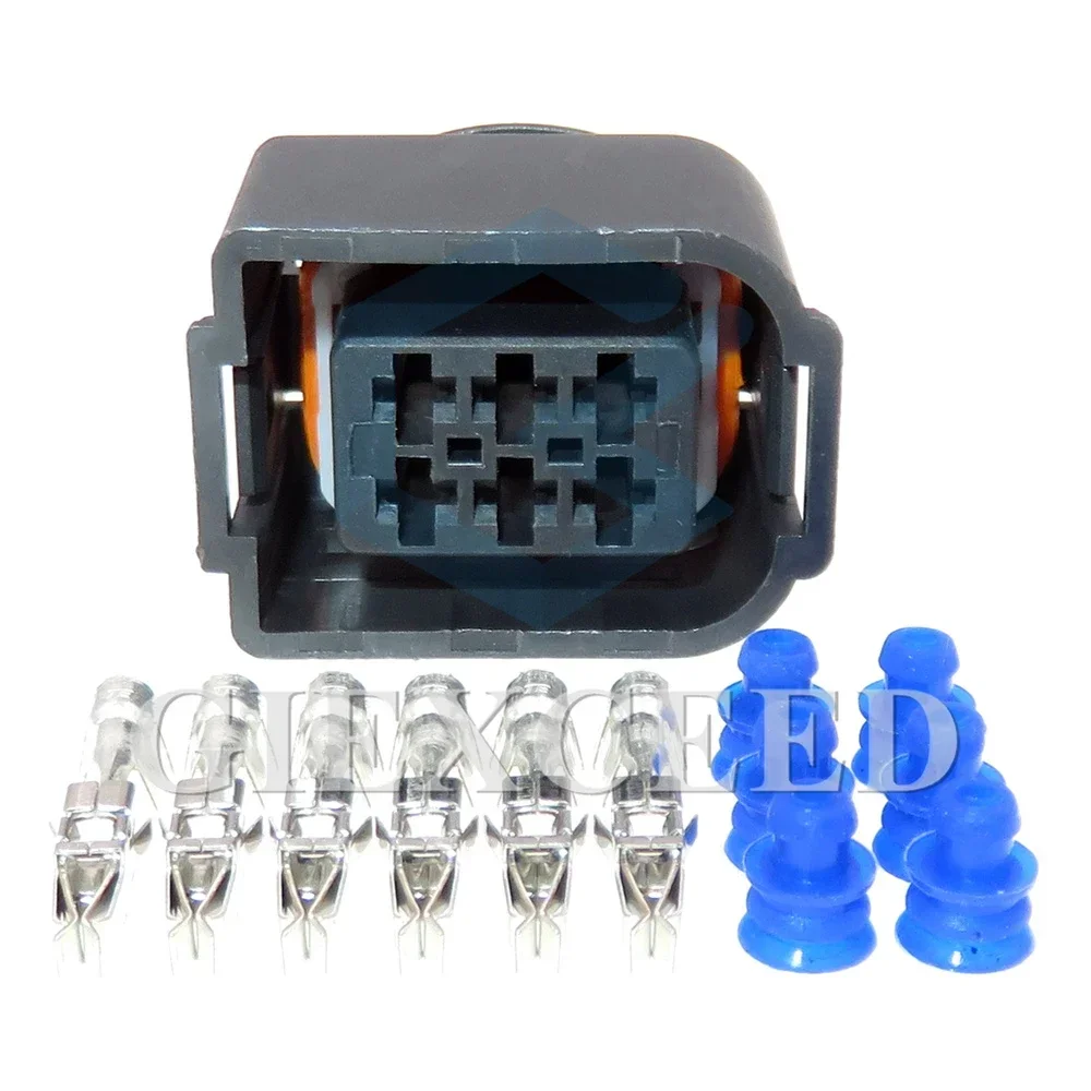 2 Sets 6 Pin 3B0 959 384 Car Modification Parts Auto Wire AC Assembly Connector 3.5 Series Automobile Electric Wire Socket