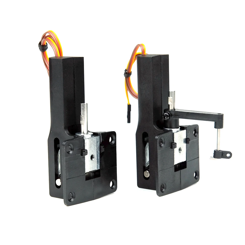 Tren de aterrizaje grande retráctil eléctrico sin servicio de avión principal/noso RC de 8kg para avión de 120CC modelo de chorro de ala fija 7,4 V 20,6 kg