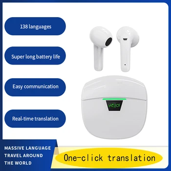 New multi-language translation headphones Bluetooth Instant Translate smart voice translator wireless music headset translator