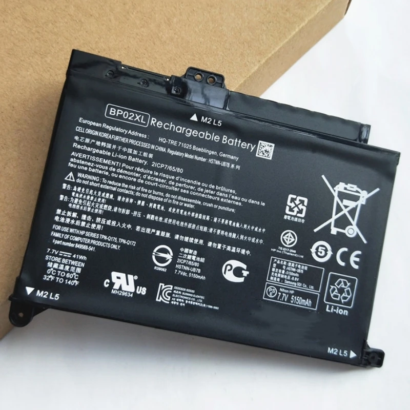 BP02XL Battery ForHP Pavilion 15 AU002NQ AU008TU AU017UR AU022NO AU023UR AU051TX AU087CL AU095ND AU100NJ AU118TU AW012NP AW068NR