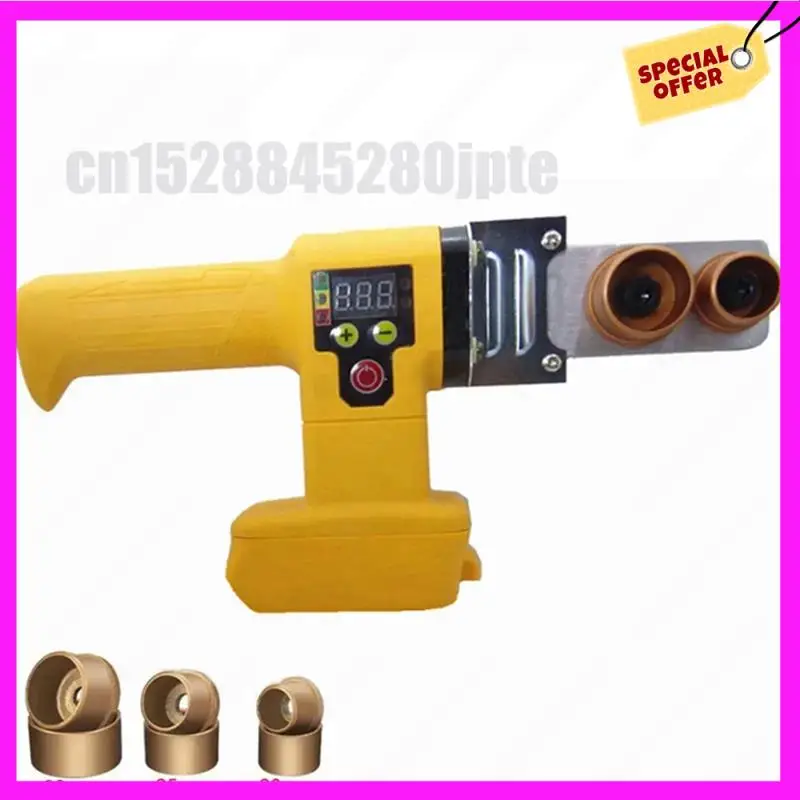 

-ABUB 2X для аккумулятора 18/20 В, сварочный аппарат для пластика, беспроводной плавильный аппарат для водопроводных труб PE/PPR/PB/PPC, машина для горячего расплава