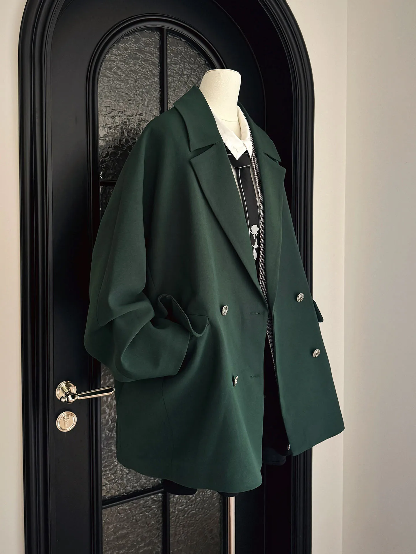 

Chic Early Spring Loose Fit een Suit Jaet 2026 New Sle Trendy Lightweight Mature Women's ort Outerwear Coat