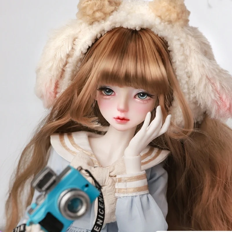 

Bjd Doll 1/4 Sadie Head Bariy Preppy Style Anime Female New Design Naval Short Skirt Joint Toys Fullset with Hat Shugafairy