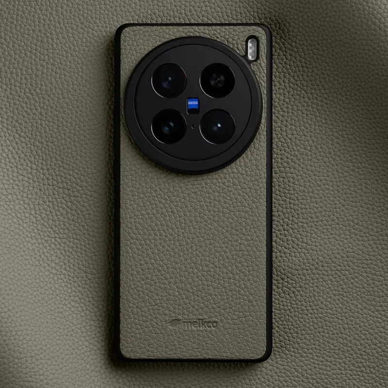 

Melkco With Camera Protector Genuine Leather Case For VIVO X200 Ultra X200 Pro Mini X100 Ultra X100SPro Cowhide Shockproof Cover