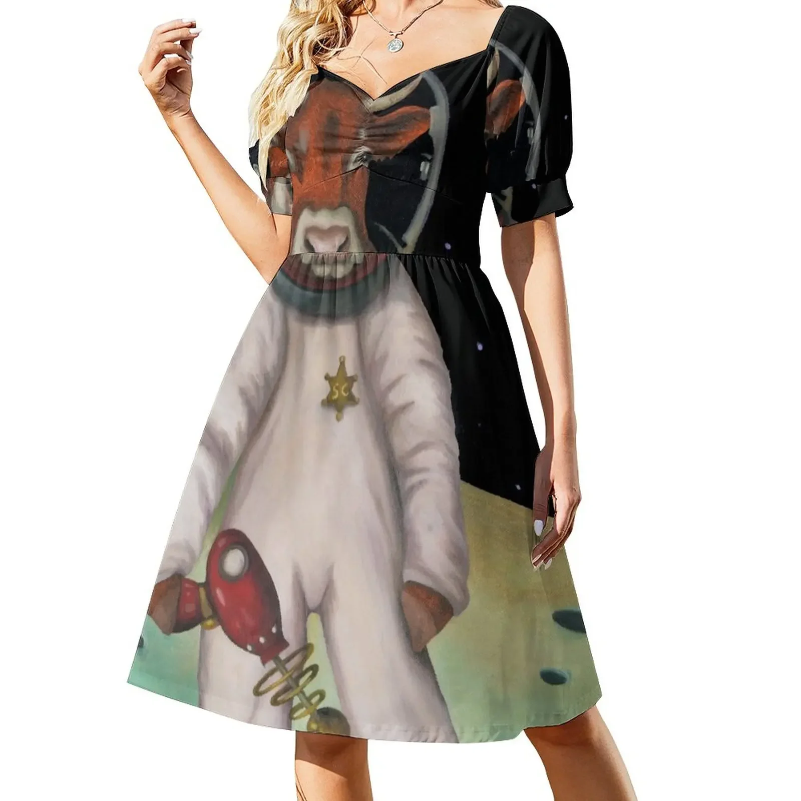Space Cowboy Short-Sleeved Dress prom dresses luxury dress dresses for womens 2025 Long dress woman