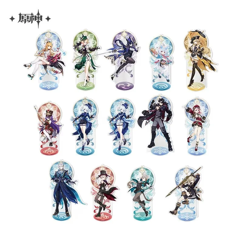 Auf Lager: Offizieller HoYoverse Genshin Impact Fontaine Reisender Sumeru Stadt Thema Furina Nahida Acryl-Ständer Schreibtisch-Ornament Geschenk
