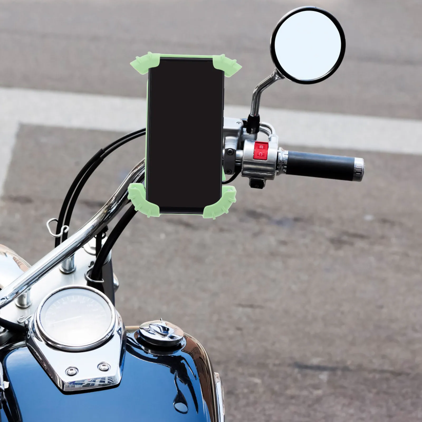

Motorcycle Phone Holder Universal Bike Mount Bracket For Handlebar Shockproof Motorbike Phone Stand For Cycling Navigation