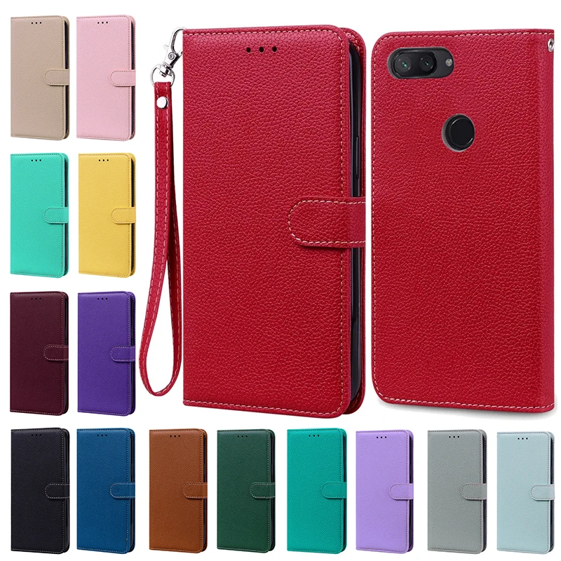 

Wallet Leather Flip Case For Xiaomi Mi 8 Lite Cases Xiomi Mi8 Lite Cover Phone Silicone Book Bags Coque For Xiaomi Mi 8 mi8 Lite