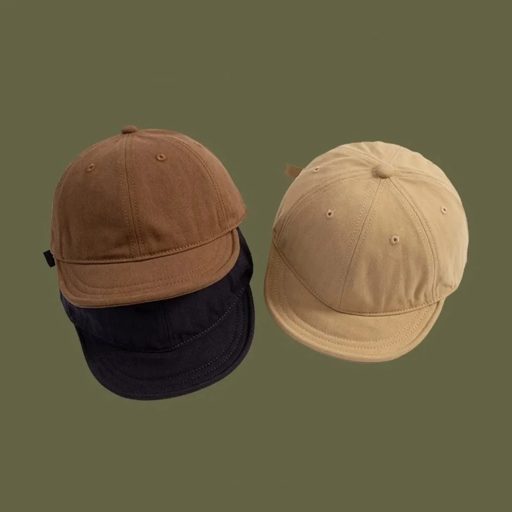 أزياء قصيرة حافة قبعة بيسبول أربعة مواسم بلون الهيب هوب قبعات قابل للتعديل قبعة رياضية النساء