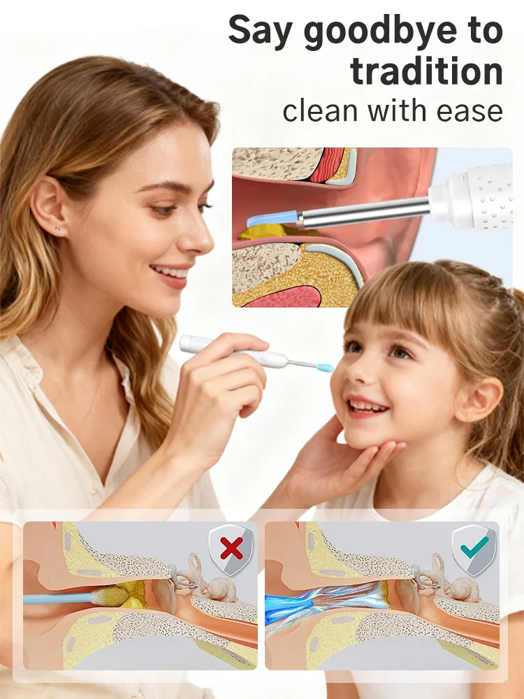 Wireless Visual Ear Cleaner HD Camera LED Light Rechargeable Ear Wax Removal Tool for All Ages - view 5