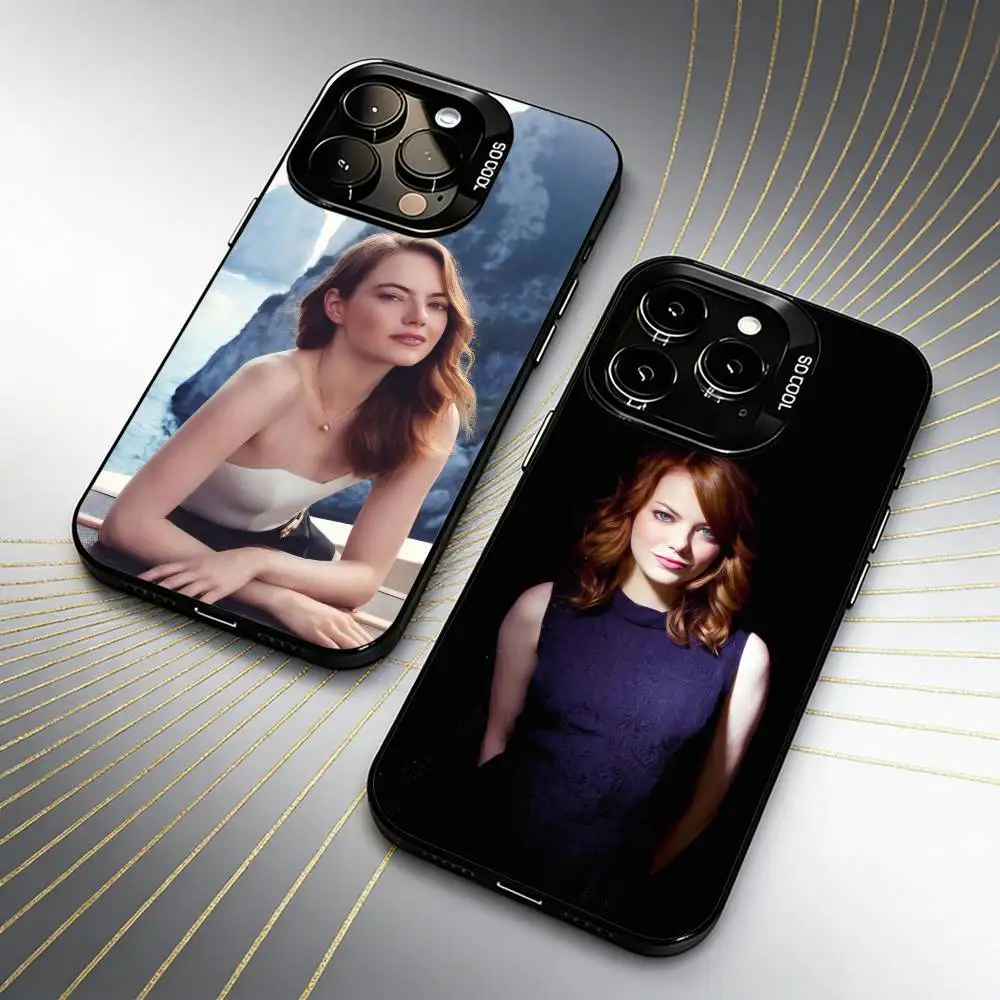 

Girlfriend Of Spider E-EmmaS S-Stone Phone Case For iPhone 16 17 15 14 12 13 Pro Max Black Candy Matte Shockproof Cover