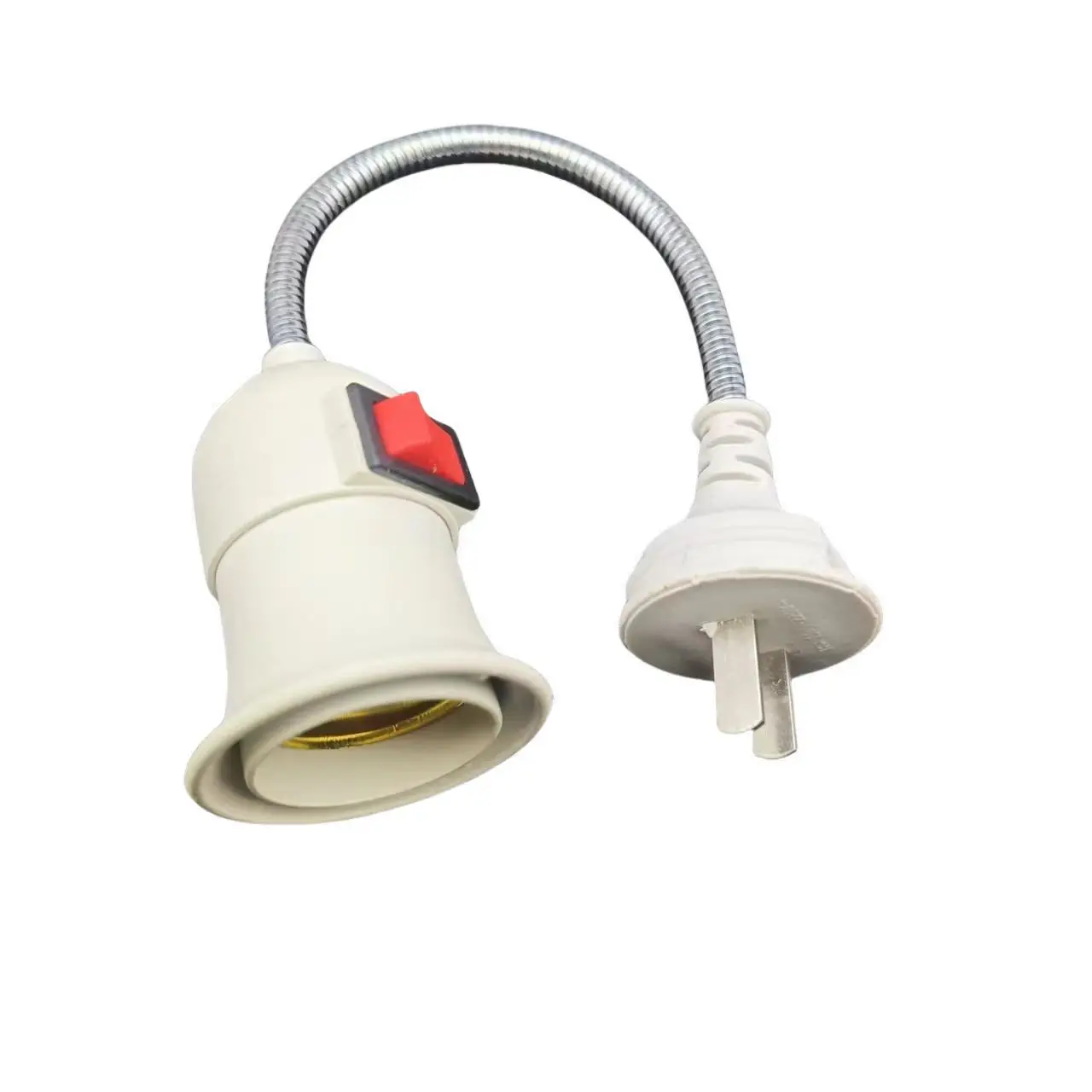 Imagem -04 - Tomada Flexível da Lâmpada de Extensão do Pescoço E27 Plug in Wall Diretamente Wall Light Plug com Interruptor Lâmpada Conversor Titular