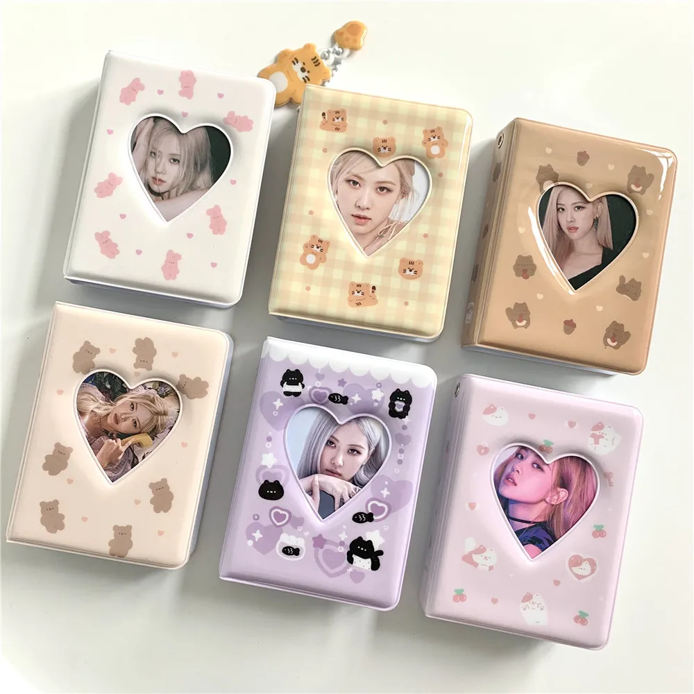 

Instagram Cute Tiger Cat Bear 3-inch Mini Star Chasing Love Bean Small Card Album Storage