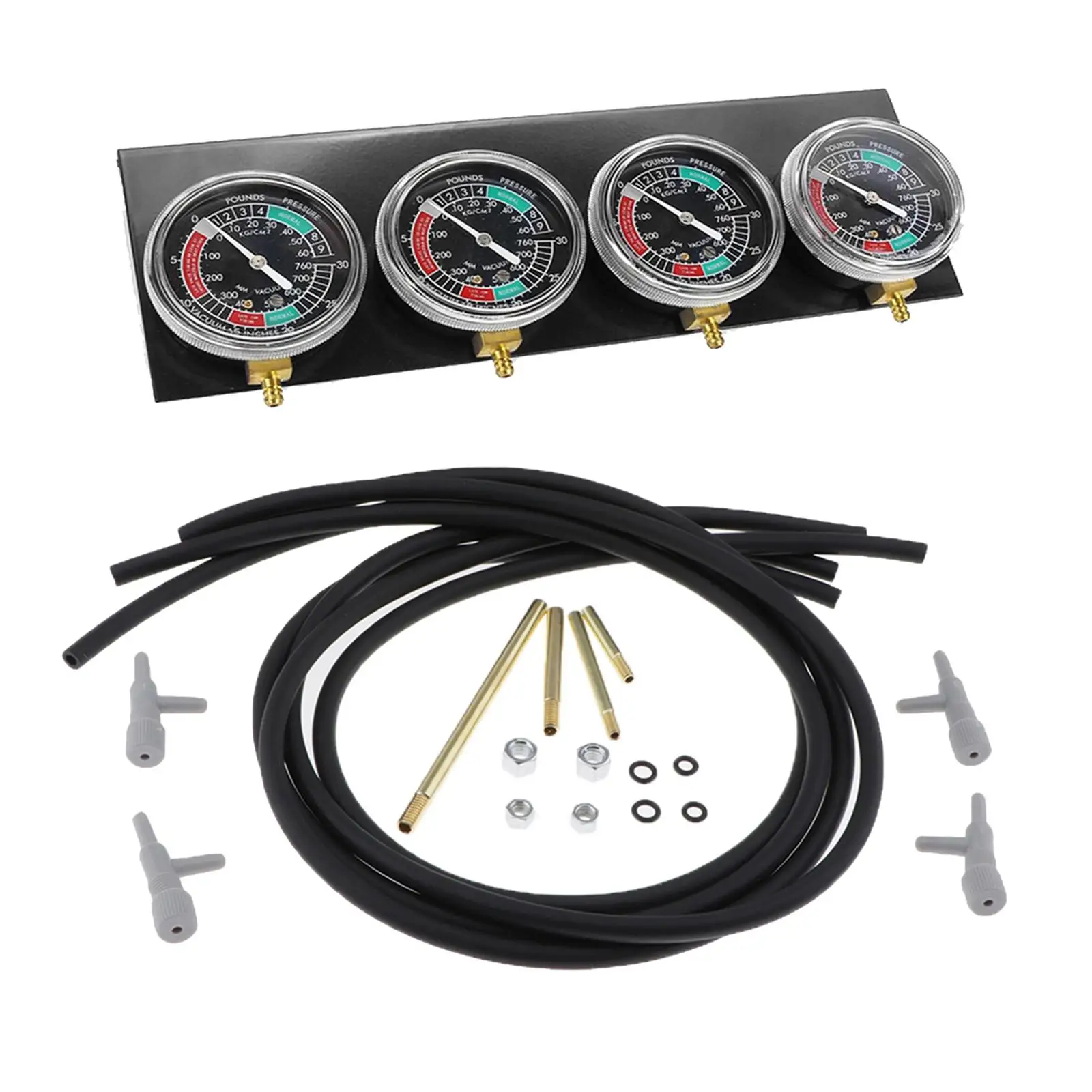 

Carburetor Fuel Vacuum Gauges Balancer Synchronizer Accessories Kit Black