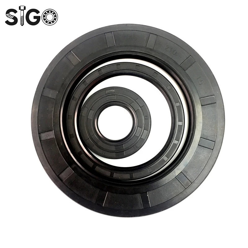 75*105*10/12/13 75x105x10/12/13 Black Nitrile Rubber Two Double Lip NBR Spring TC O Ring Gasket Radial Shaft Skeleton Oil Seal