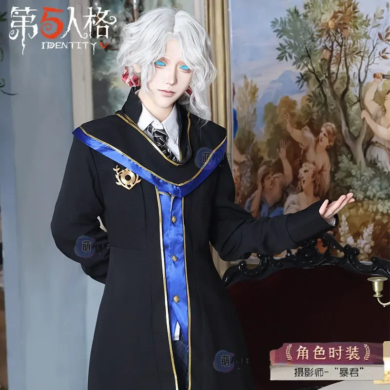 Costume de cosplay Joseph Desaulniers - Tenue de photographe Identity V - Uniforme scolaire de Tyrant de la Tour d'Avignon pour fête de bande dessinée