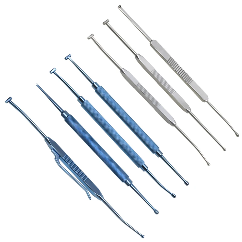 

1pcs Double Head Scleral Depressor for Vitreo-Retinal Round Handle Flat Handle Ophthalmic Eye Instrument