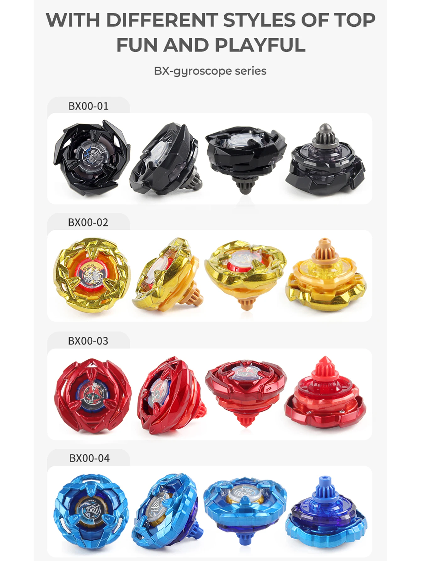 Set Combat Gyroscope Bleu – Toupie Alliage + Lanceur à Corde + Poignée, Pièces Détachables, Rail Accélération, Multijoueurs