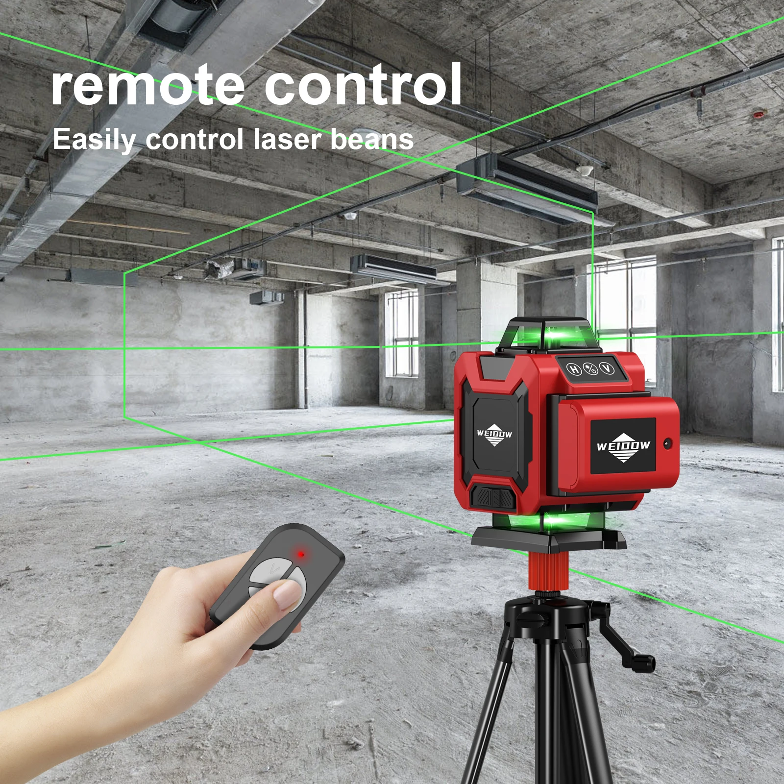 LFINE 4D 16 Lines Laser Level with Tripod and Suitcase Horizontal And Vertical Professional 360°Self-leveling Laser Levels Tool