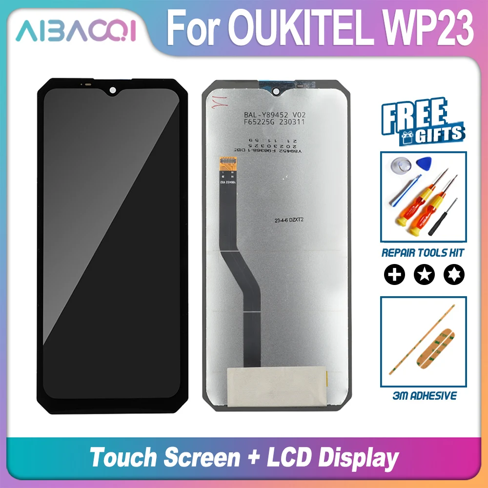 AiBaoQi Brand New For OUKITEL WP22 WP23 WP23 Pro Touch Screen + LCD Display Assembly Replacement For OUKITEL WP28 LCD