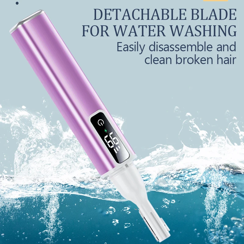 Electric Ear Nose Hair Trimmer Rechargeable Type-C Fast Charging Portable Eyebrow Trimming Hair Trimmer For Nose image 3