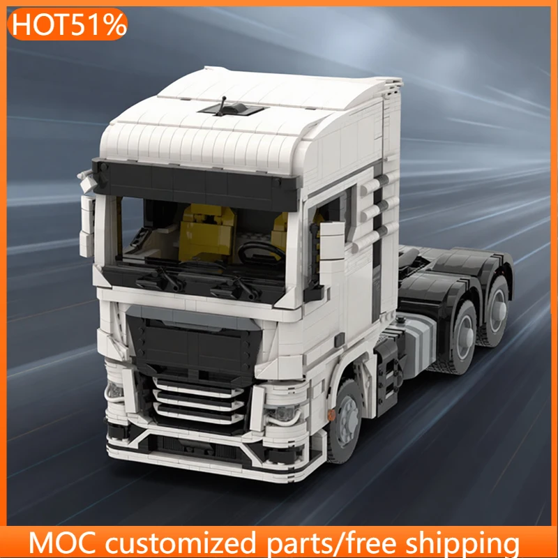 

3130 PCS transport TGX 6x4 truck MOC Customize Modular Building Block Popular Brick Model Creative Design DIY Festival Toy Gift