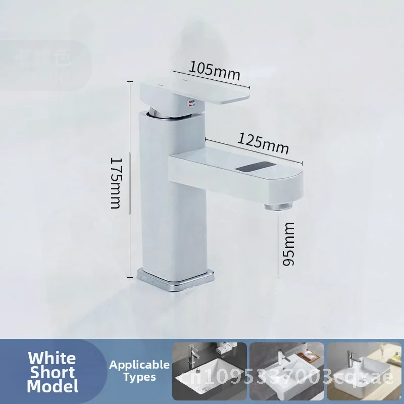 

Digital Display Bathroom Faucet Stainless Steel Hot And Cold Basin Tap with Electronic Monitoring Elegant Black/White/Elevated