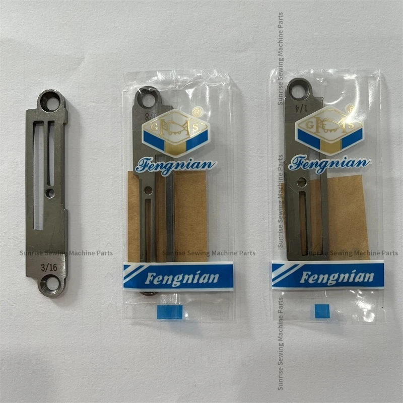 Fengnian Brand DY-359 Needle Plate with Knife 1/8 1/4 3/16 Ne498 Cutting Knife Iron Plate for Synchronous Dy Gc0303 Sewing