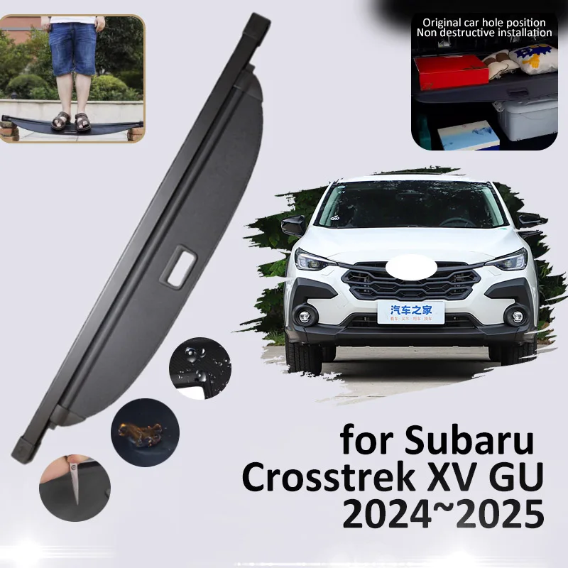 

Автомобильная занавеска для багажника Subaru Crosstrek XV GU 2024 2025, автомобильный противоударный поднос для багажника, комплект перегородки для багажника, автомобильные аксессуары