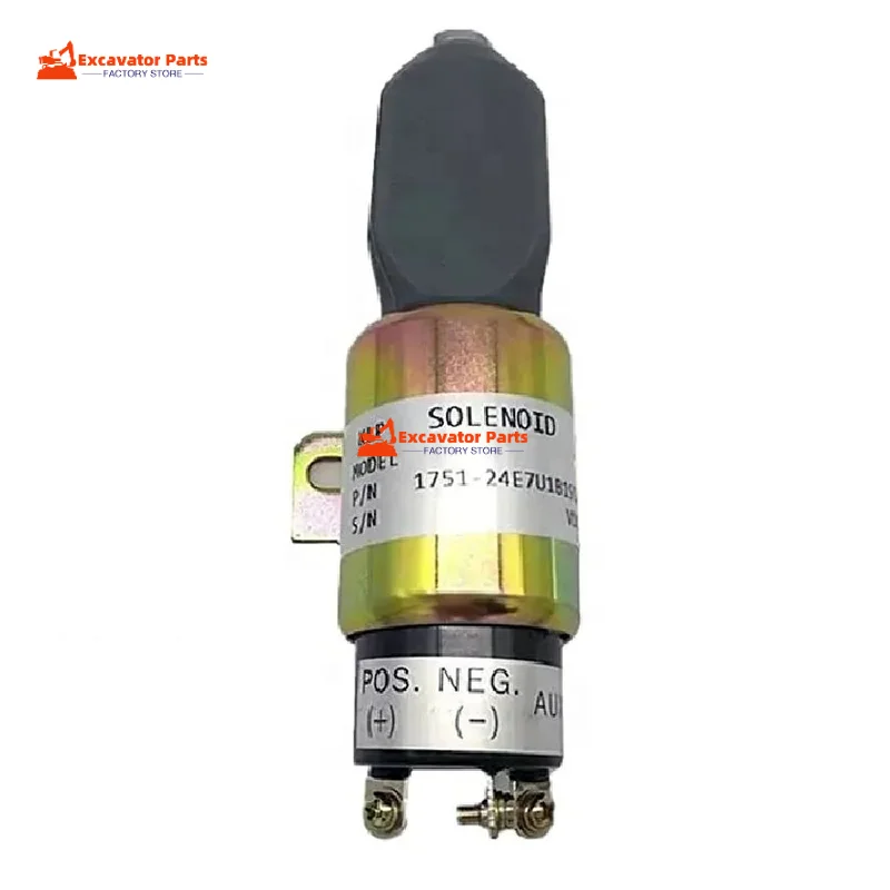 Diesel Engine Fuel Shut Off Stop Solenoid Valve 3864274 1751ES-24E7U1B1S5 For 6D31 HD700-7 HD820 SK200-3