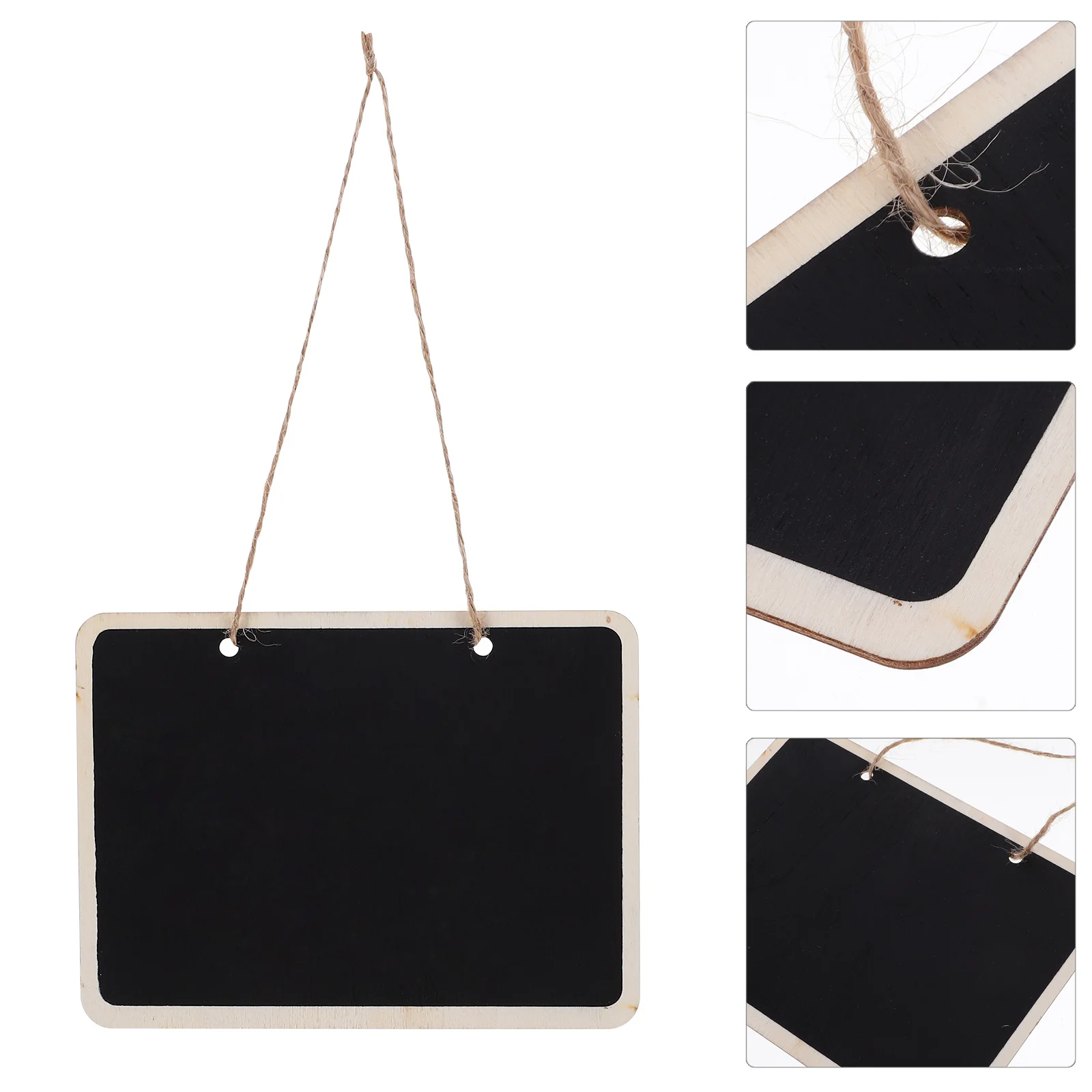 4 pcs Blackboard Tags Mini Chalkboards Double Sided Hanging For Wedding Party Table Number Garden Decor Signage Home Decoration