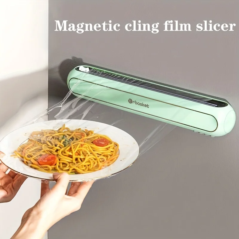 

1 Plastic Film Cutter, Food Packaging Cutter Baking Paper Tin Foil Cutter Kitchen Cling Film Box Household Cutting Box Sliding