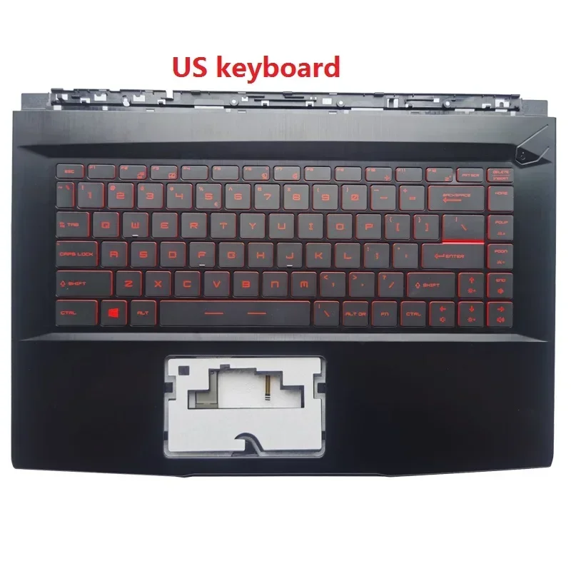 NEW for MSI GF63 8RC 8RD MS-16R1 R2  R3 R4 R5 R6 Russian RU/US/Spanish laptop keyboard with Palmrest upper COVER backlit